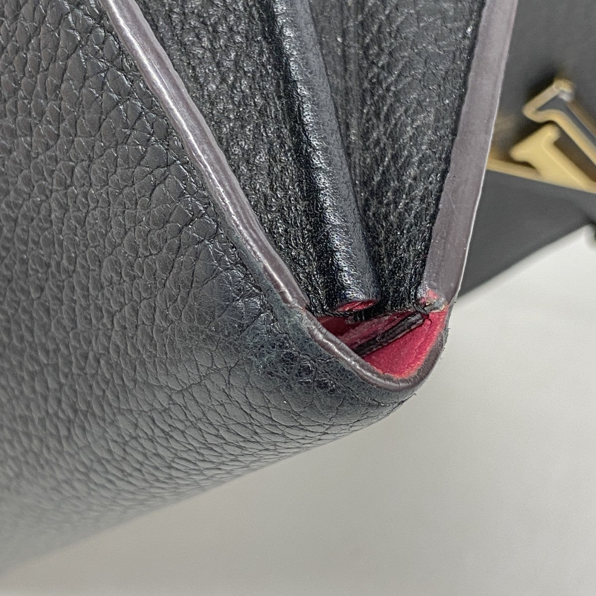 【6fa0557-k】ルイヴィトン 長財布 トリヨン ポルトフォイユカプシーヌ M61248 ノワール【中古】メンズ レディース ユニセックス
