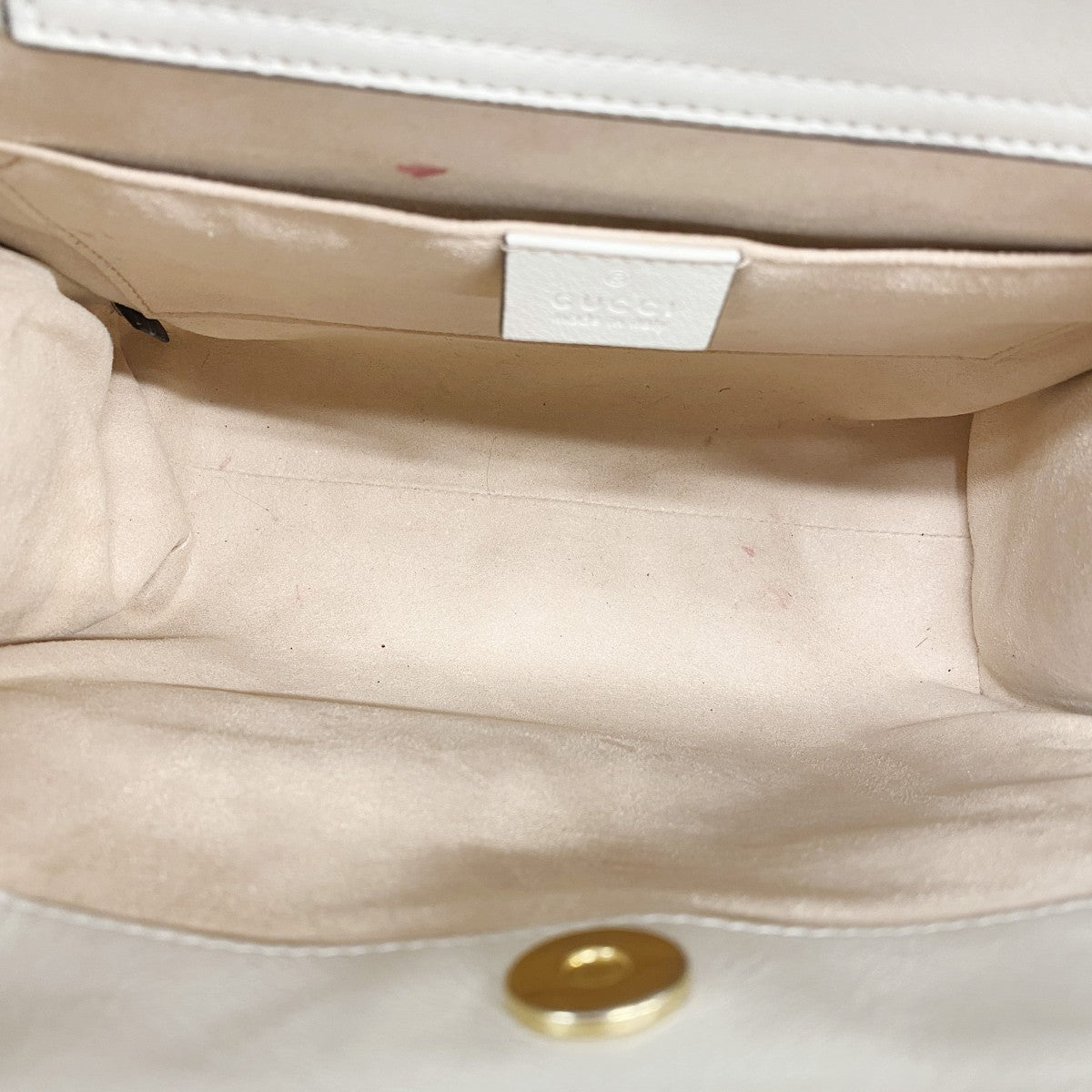 【6fa0558-k】グッチ ハンドバッグ バンブー ダイアナ 660195 レザー アイボリー ゴールド金具 2wayバッグ【中古】レディース