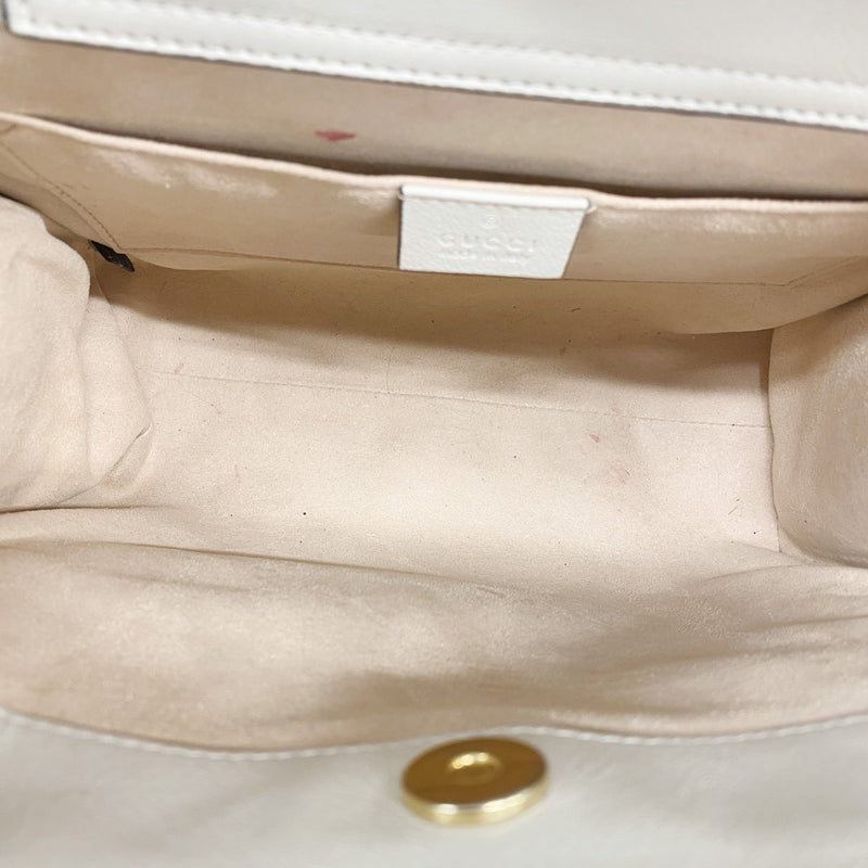 【6fa0558-k】グッチ ハンドバッグ バンブー ダイアナ 660195 レザー アイボリー ゴールド金具 2wayバッグ【中古】レディース