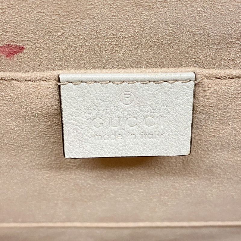 【6fa0558-k】グッチ ハンドバッグ バンブー ダイアナ 660195 レザー アイボリー ゴールド金具 2wayバッグ【中古】レディース