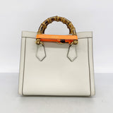 【6fa0558-k】グッチ ハンドバッグ バンブー ダイアナ 660195 レザー アイボリー ゴールド金具 2wayバッグ【中古】レディース