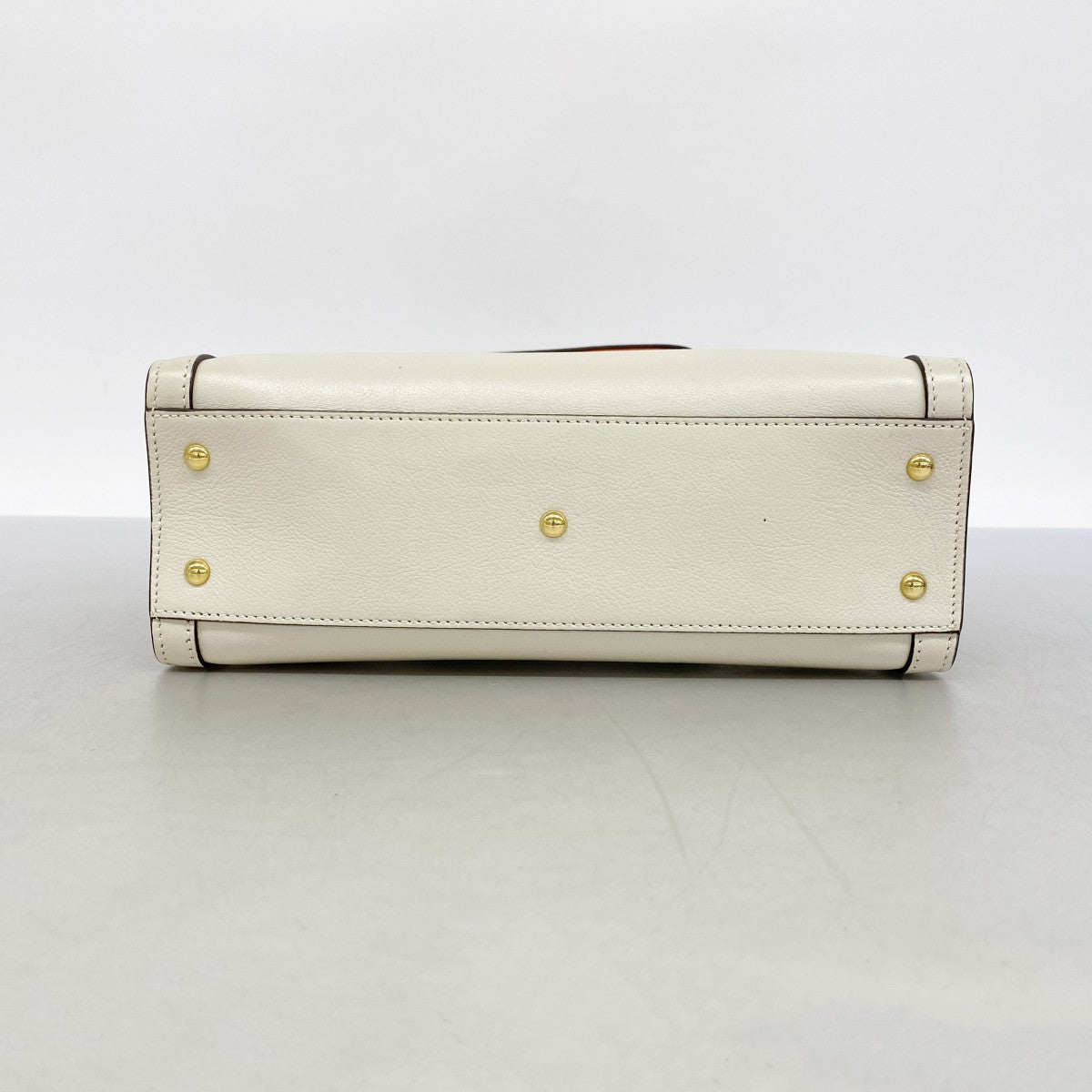 【6fa0558-k】グッチ ハンドバッグ バンブー ダイアナ 660195 レザー アイボリー ゴールド金具 2wayバッグ【中古】レディース