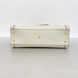【6fa0558-k】グッチ ハンドバッグ バンブー ダイアナ 660195 レザー アイボリー ゴールド金具 2wayバッグ【中古】レディース