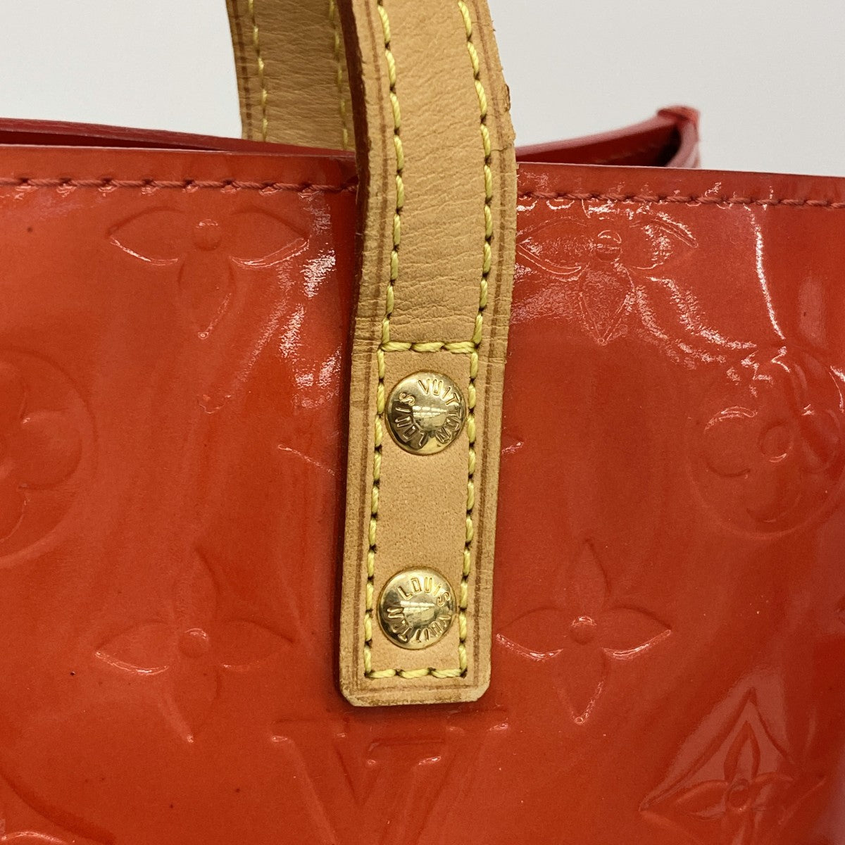 【6fa0572】ルイヴィトン ハンドバッグ ヴェルニ リードPM M91088 ルージュ【中古】レディース