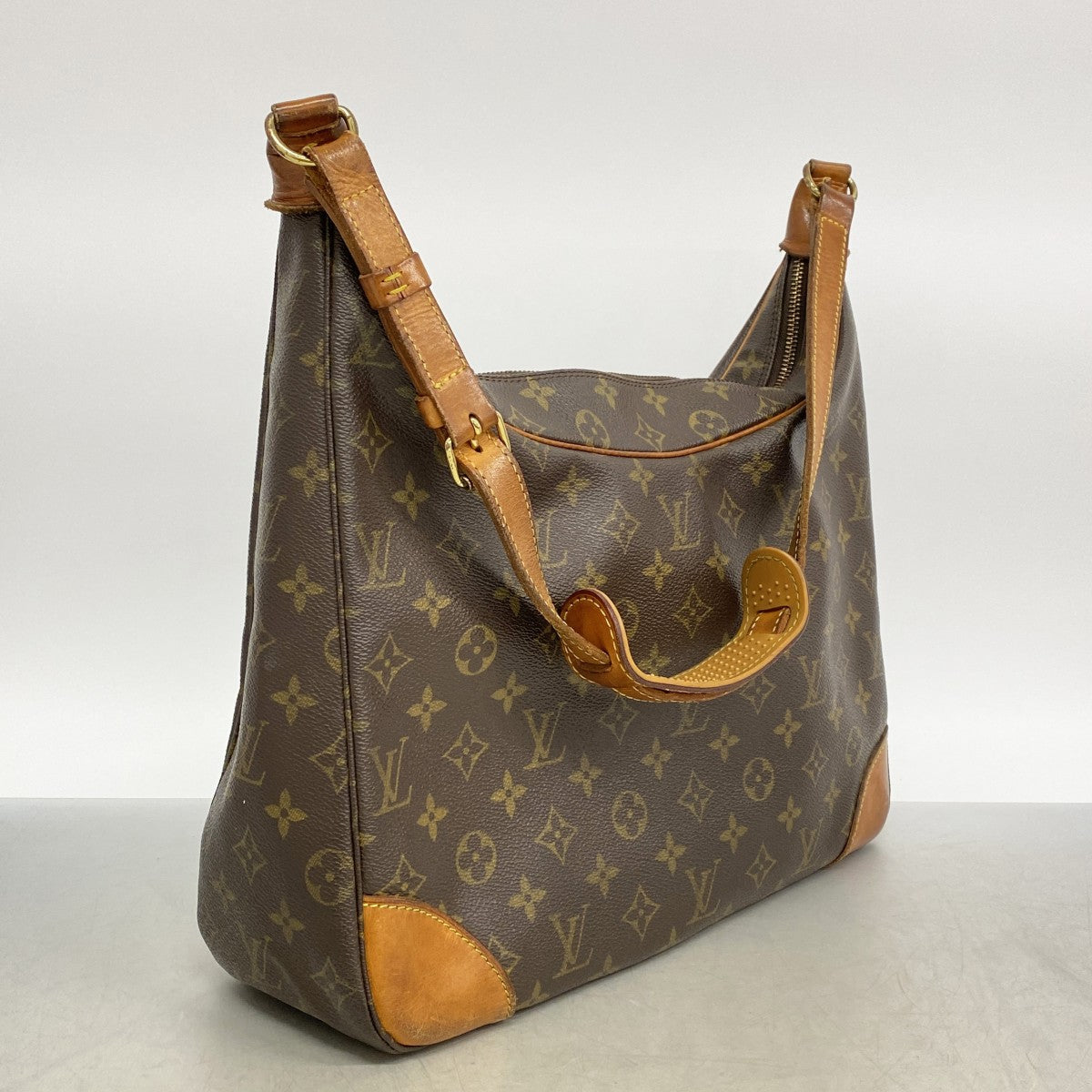 【6fa0574】ルイヴィトン ショルダーバッグ モノグラム ブローニュ35 M51260 ブラウン【中古】レディース
