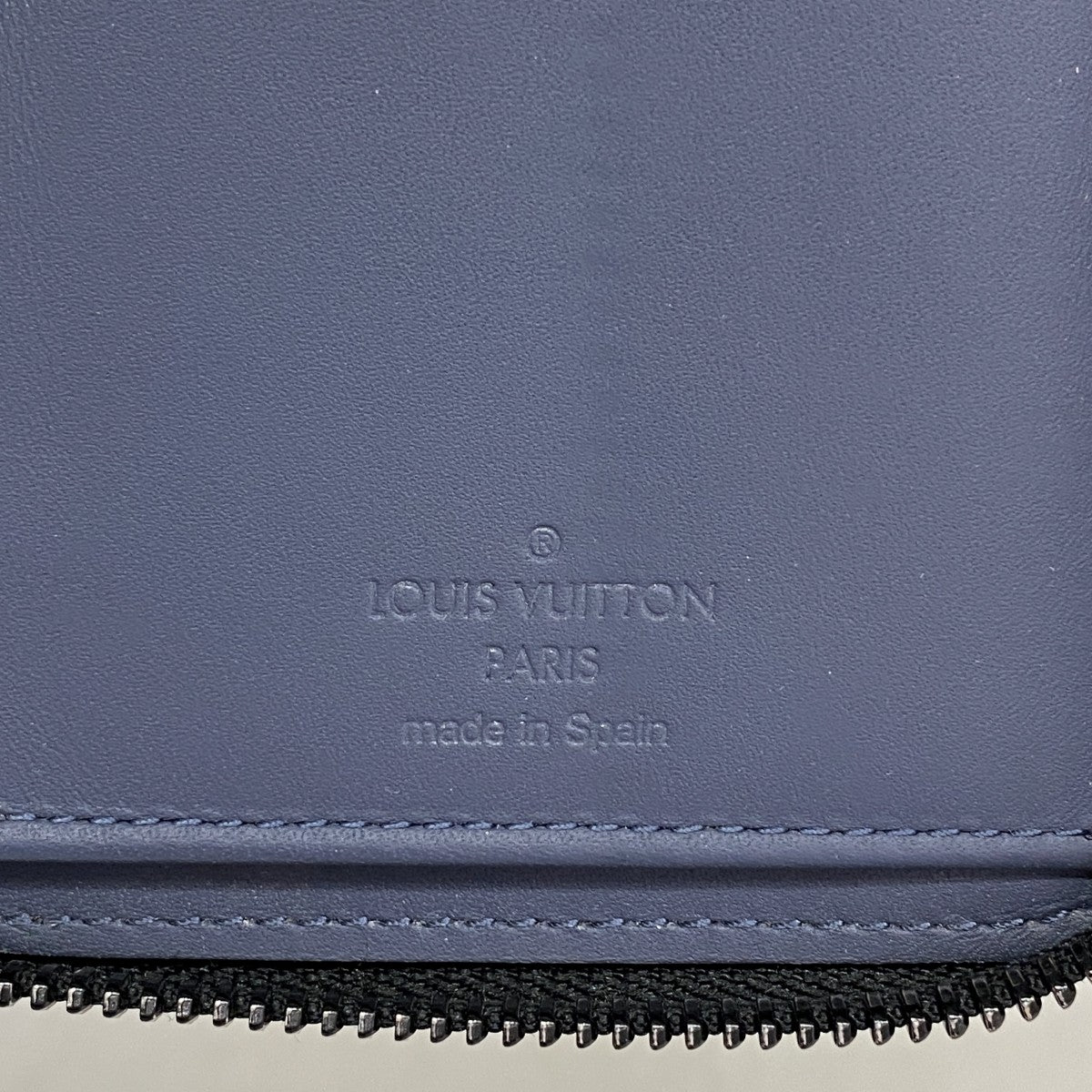 【6fa0575】ルイヴィトン 長財布 モノグラム・シャドウ ジッピーウォレットヴェルティカル M80423 ネイビー【中古】メンズ