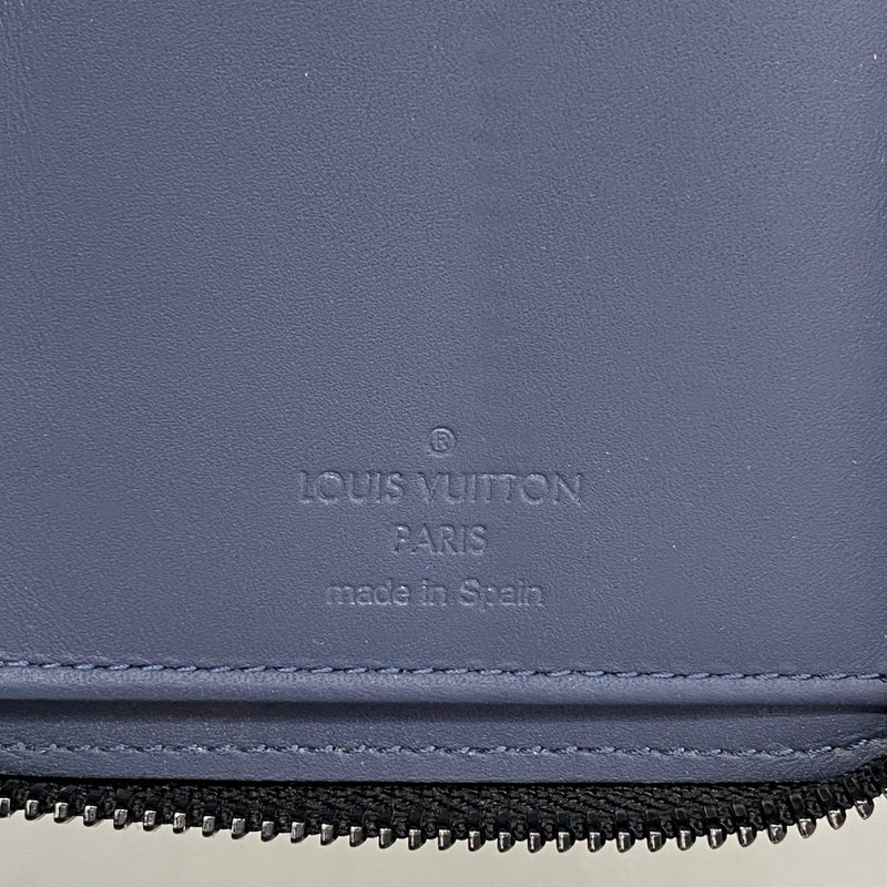 【6fa0575】ルイヴィトン 長財布 モノグラム・シャドウ ジッピーウォレットヴェルティカル M80423 ネイビー【中古】メンズ