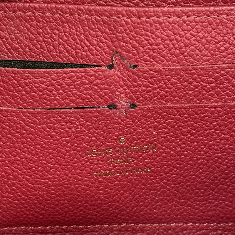 【6fa0577】ルイヴィトン 長財布 モノグラム・アンプラント ジッピーウォレット M60942 ダリア【中古】レディース