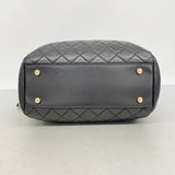 【6fa0579-k】シャネル ショルダーバッグ マトラッセ チェーンショルダー ラムスキン ブラック ゴールド金具【中古】レディース