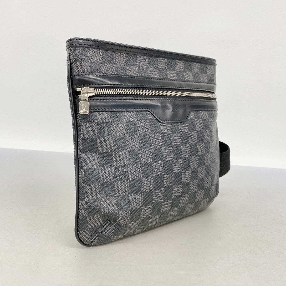 【6fa0582-k】ルイヴィトン ショルダーバッグ ダミエ・グラフィット トマス N58028 ブラック【中古】メンズ