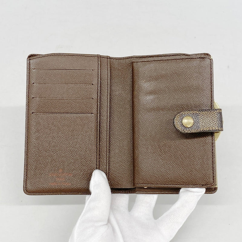 【6fa0586-k】ルイヴィトン 財布 ダミエ ポルトモネビエヴィエノワ N61664 エベヌ【中古】レディース