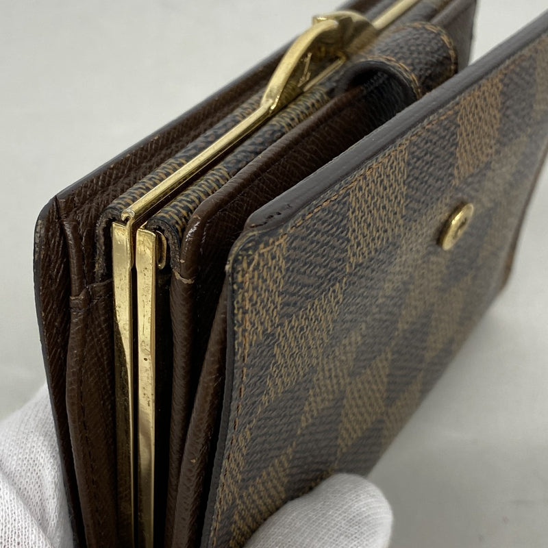 【6fa0586-k】ルイヴィトン 財布 ダミエ ポルトモネビエヴィエノワ N61664 エベヌ【中古】レディース