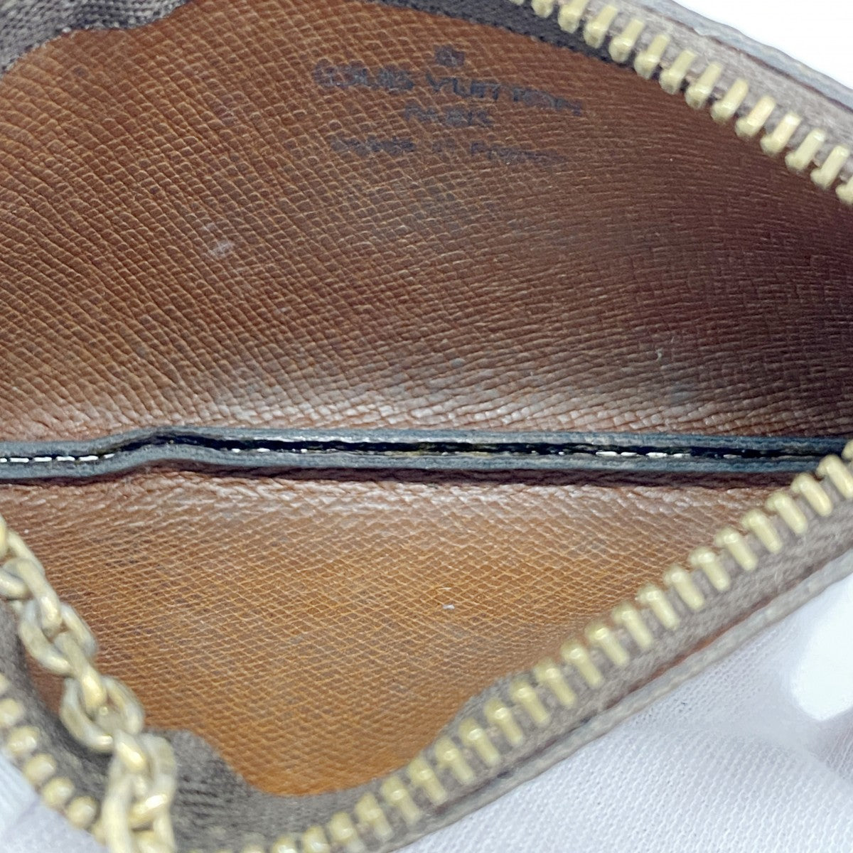 【6fa0588-k】ルイヴィトン コインケース モノグラム ポシェットクレ M62650 ブラウン【中古】メンズ レディース ユニセックス
