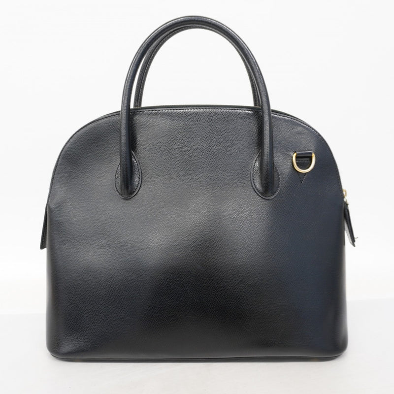 【6fa0589-k】セリーヌ ハンドバッグ レザー ブラック ゴールド金具 2wayバッグ【中古】レディース