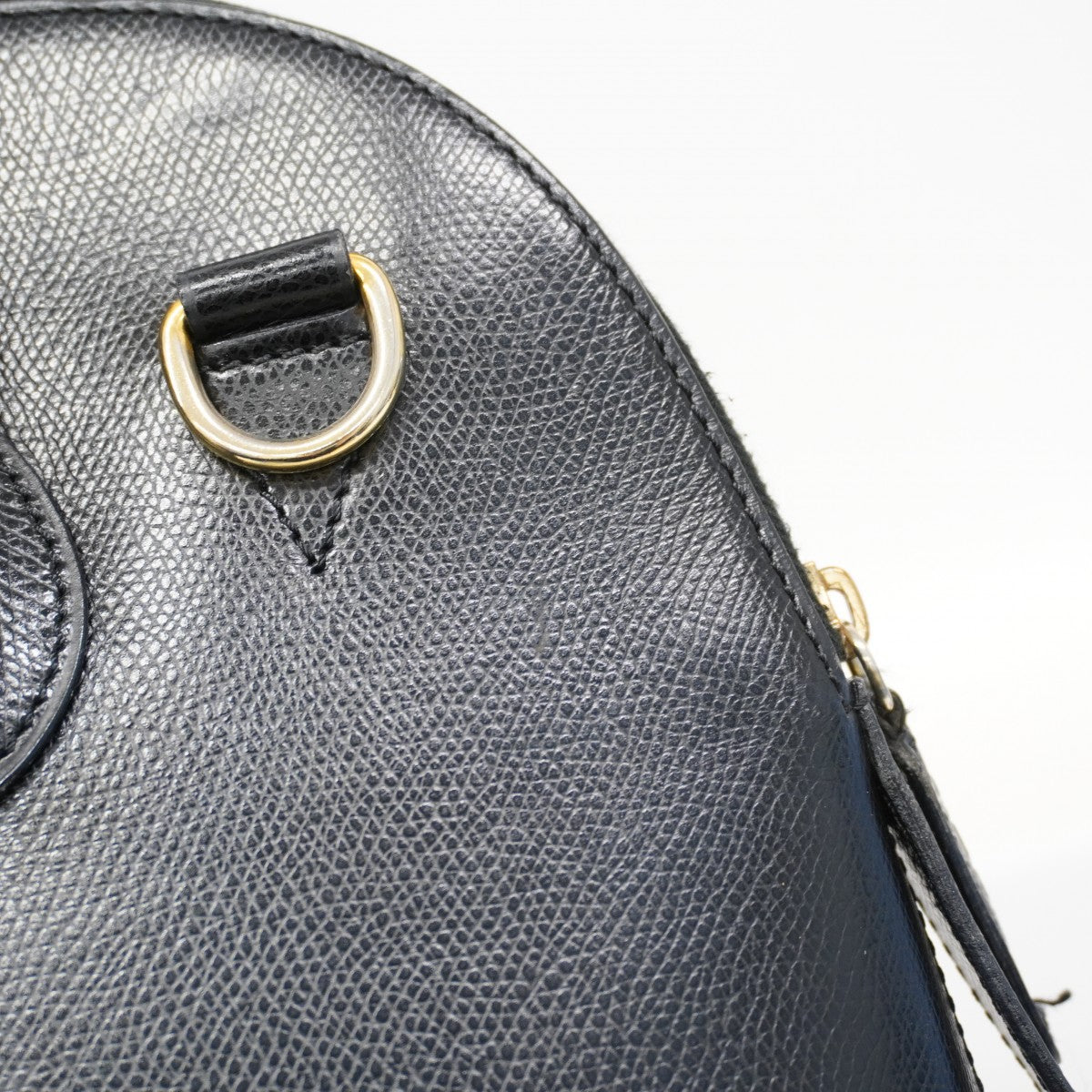 【6fa0589-k】セリーヌ ハンドバッグ レザー ブラック ゴールド金具 2wayバッグ【中古】レディース