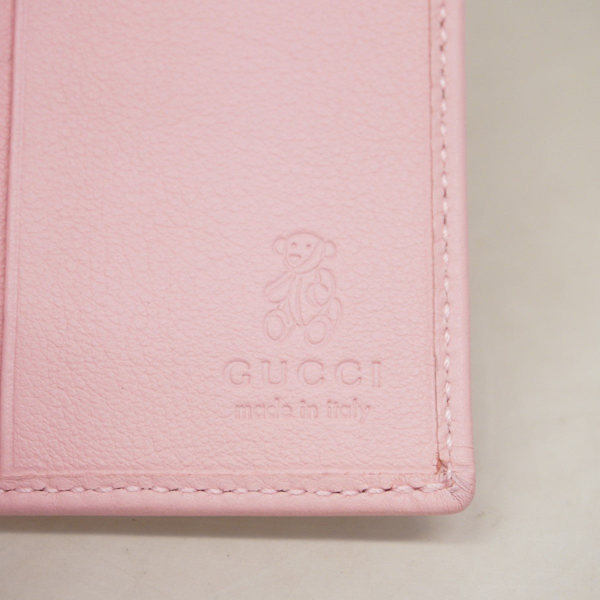 【6fa0594-k】グッチ パスポートケース GGキャンバス 271363 キャンバス ベージュ ピンク シルバー金具【中古】レディース