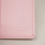 【6fa0594-k】グッチ パスポートケース GGキャンバス 271363 キャンバス ベージュ ピンク シルバー金具【中古】レディース
