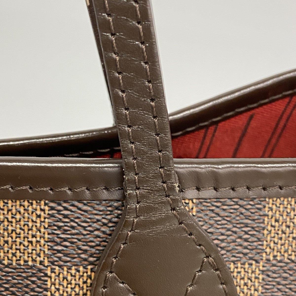 【6fa0610】ルイヴィトン トートバッグ ダミエ ネヴァーフルMM N51105 エベヌ【中古】