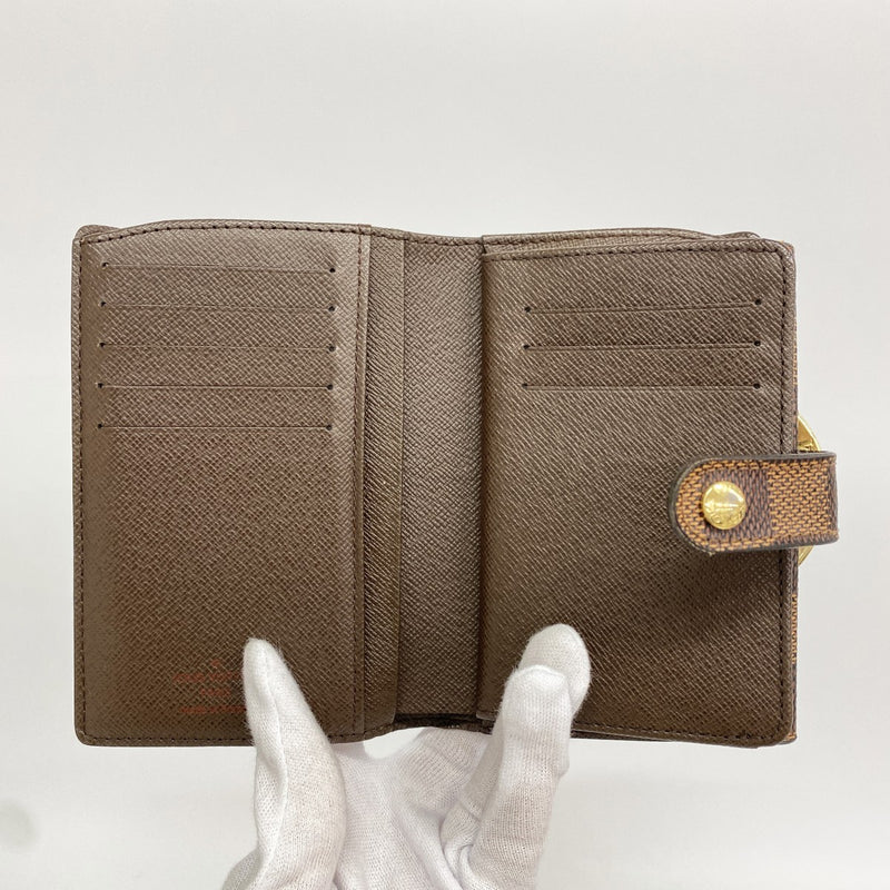 【6fa0618】ルイヴィトン 財布 ダミエ ポルトフォイユヴィエノワ N61674 エベヌ【中古】レディース
