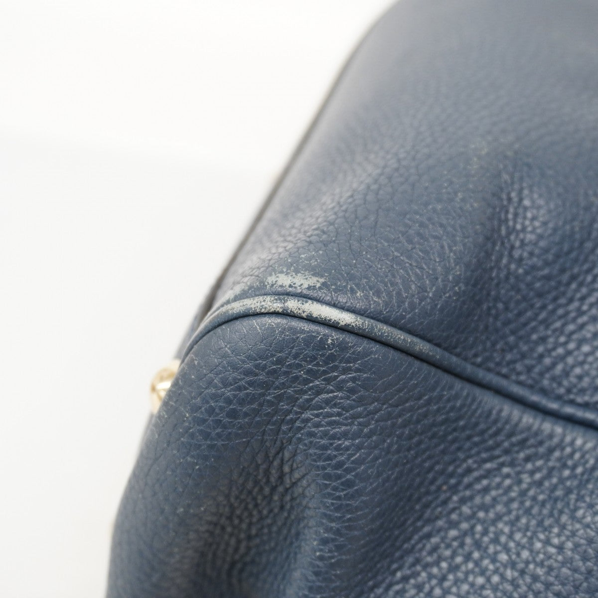 【6fa0623-k】グッチ ハンドバッグ バンブー 336032 レザー ブルー シャンパンゴールド金具 2wayバッグ【中古】レディース