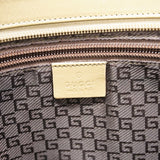 【6fa0624-k】グッチ トートバッグ 019 0426 キャンバス カーキ シルバー金具【中古】レディース