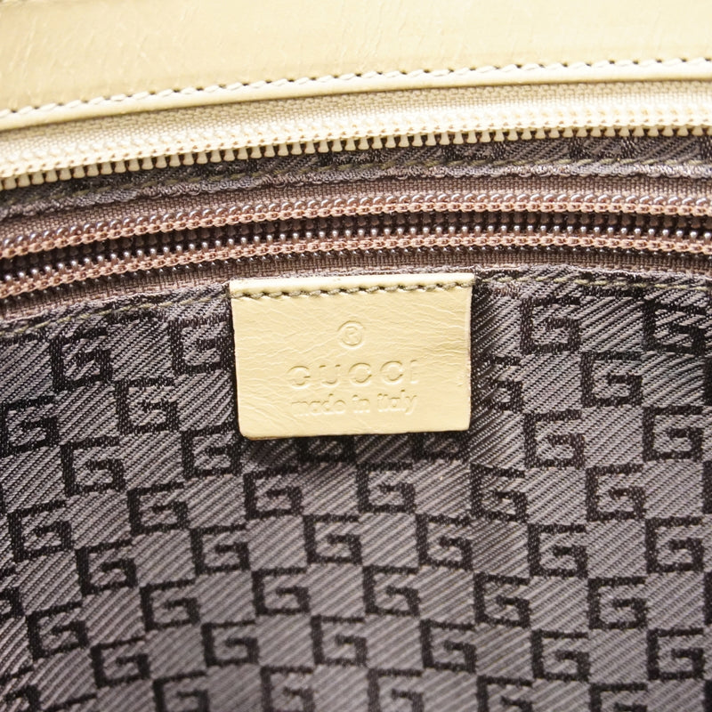 【6fa0624-k】グッチ トートバッグ 019 0426 キャンバス カーキ シルバー金具【中古】レディース
