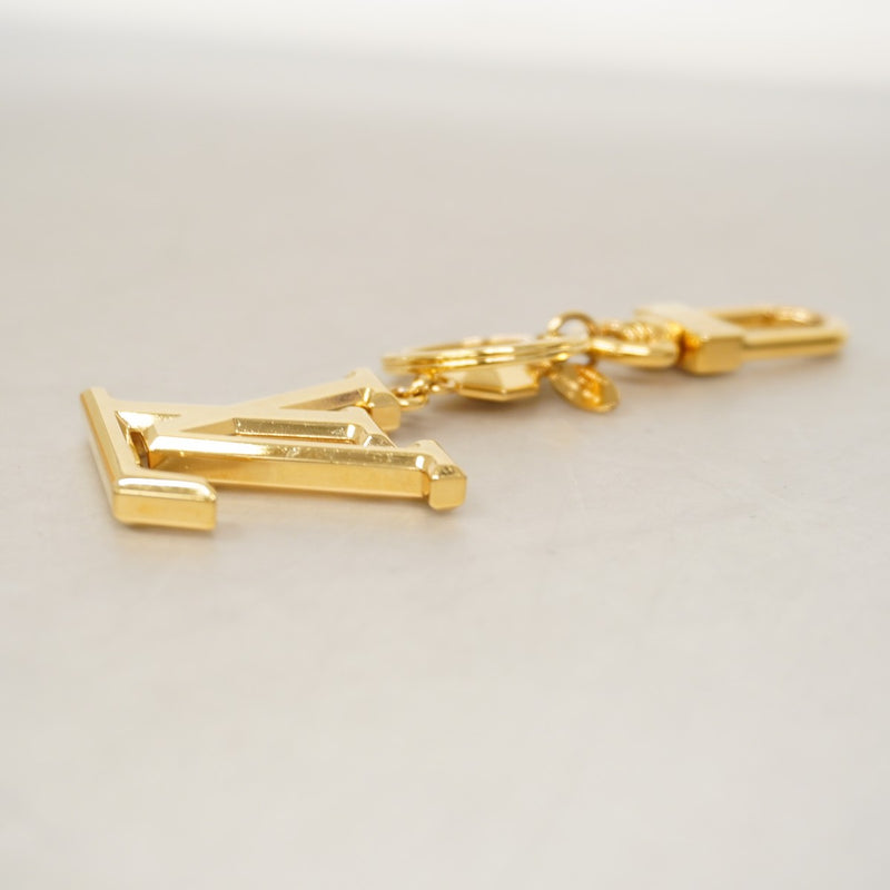 【6fa0628-k】ルイヴィトン キーホルダー・チャーム LVファセット M65216 ゴールド【中古】メンズ レディース ユニセックス