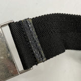 【6fa0629-k】グッチ ウエストバッグ GGキャンバス 28566 キャンバス ブラック シルバー金具【中古】レディース