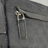 【6fa0629-k】グッチ ウエストバッグ GGキャンバス 28566 キャンバス ブラック シルバー金具【中古】レディース