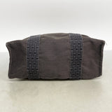 【6fa0631-k】エルメス リュック・デイパック エールラインアドMM キャンバス グレー シルバー金具【中古】メンズ レディース ユニセックス