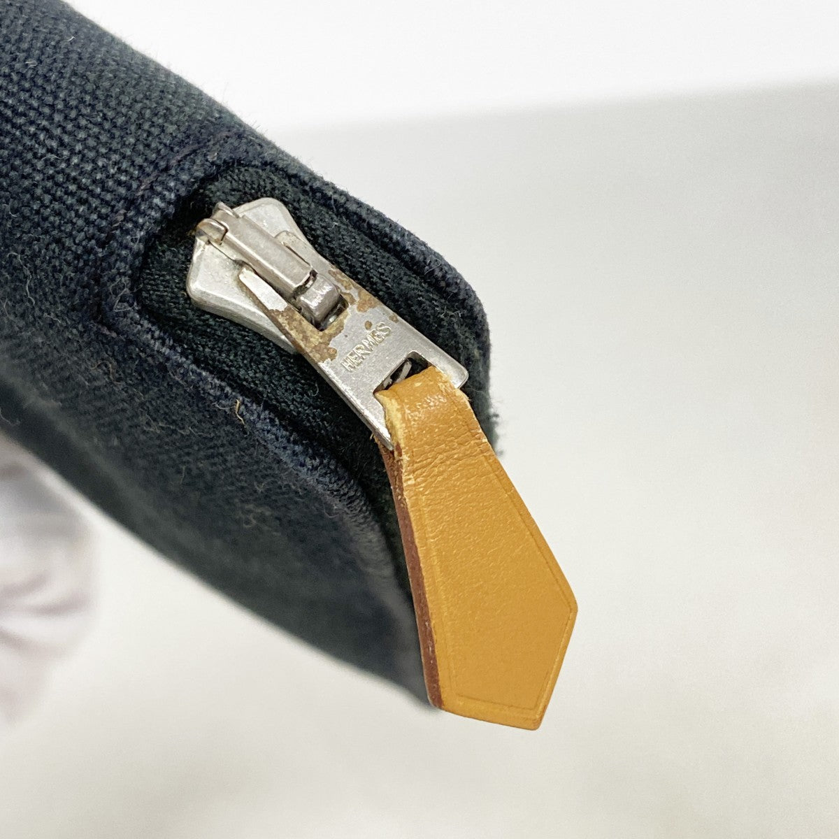 【6fa0632-k】エルメス 長財布 フールトゥパースGM キャンバス ブラック シルバー金具【中古】メンズ レディース ユニセックス