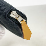 【6fa0632-k】エルメス 長財布 フールトゥパースGM キャンバス ブラック シルバー金具【中古】メンズ レディース ユニセックス