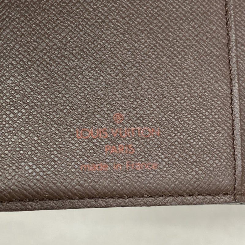 【6fa0638-k】ルイヴィトン 財布 ダミエ ポルトモネビエヴィエノワ N61664 エベヌ【中古】レディース
