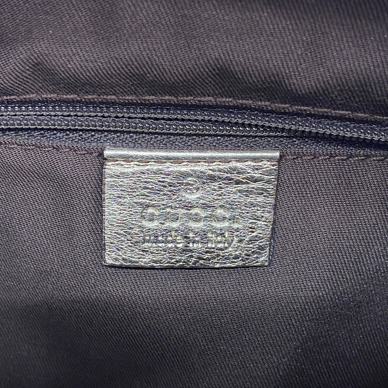 【6fa0649-k】グッチ ハンドバッグ GGキャンバス 190525 キャンバス ブラウン ゴールド ゴールド金具【中古】レディース