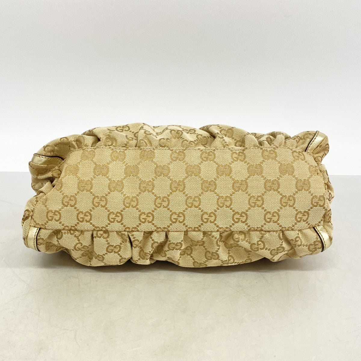 【6fa0649-k】グッチ ハンドバッグ GGキャンバス 190525 キャンバス ブラウン ゴールド ゴールド金具【中古】レディース