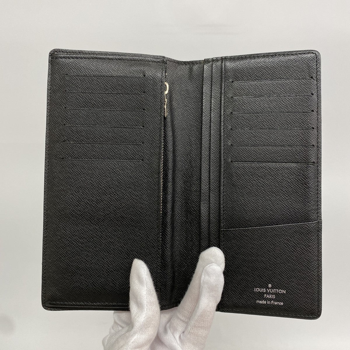 【6fa0655-k】ルイヴィトン 長財布 ダミエ・グラフィット ポルトフォイユブラザ N62665 ブラック【中古】メンズ
