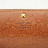 【6fa0666】ルイヴィトン 長財布 モノグラム ポシェットポルトモネクレディ M61726 ブラウン【中古】レディース