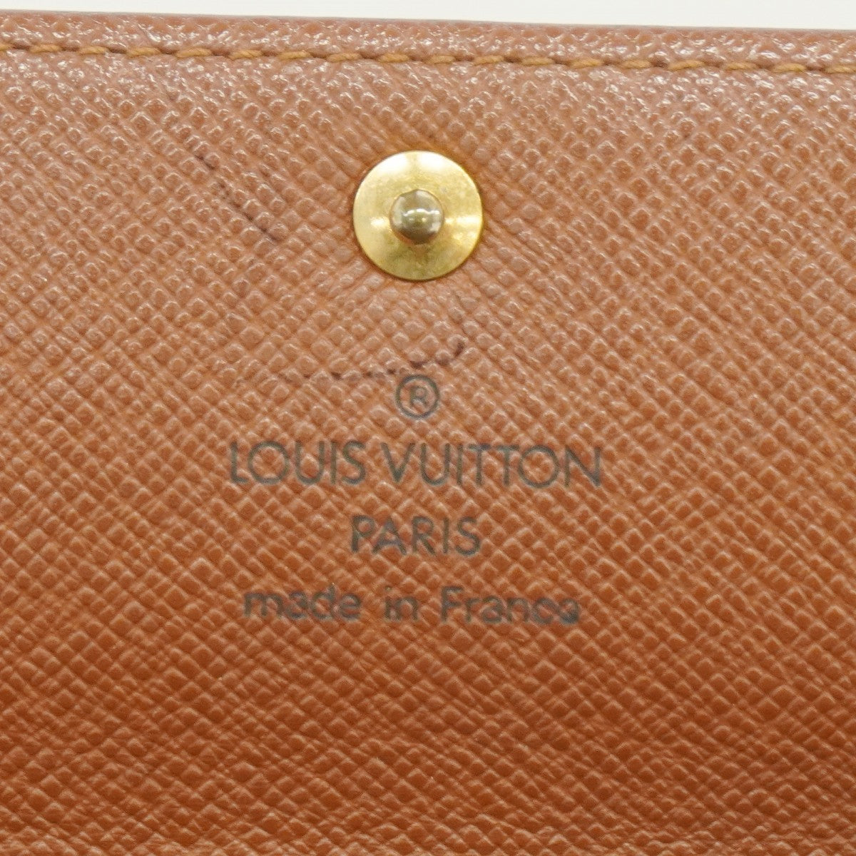 【6fa0667】ルイヴィトン 長財布 モノグラム ポシェットポルトモネクレディ M61725 ブラウン【中古】レディース