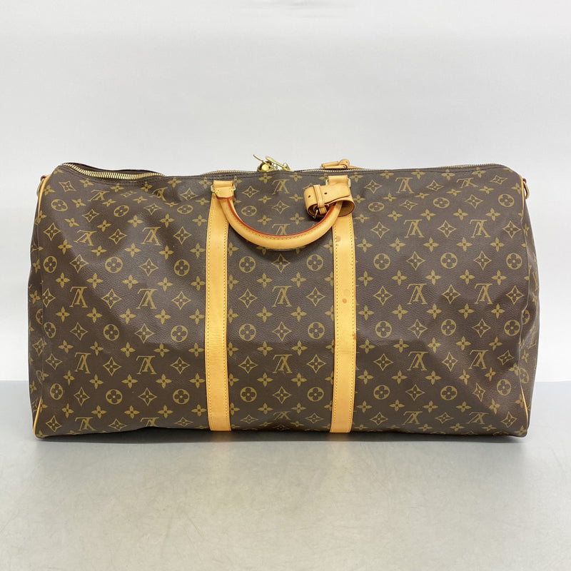 【6fa0689】ルイヴィトン ボストンバッグ モノグラム キーポルバンドリエール60 M41412 ブラウン【中古】メンズ レディース ユニセックス