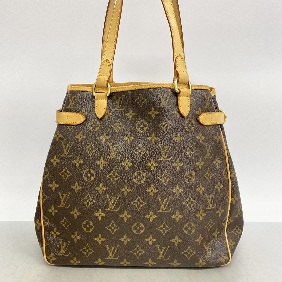 【6fa0691】ルイヴィトン トートバッグ モノグラム バティニョールヴェルティカル M51153 ブラウン【中古】レディース