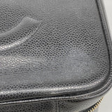【6fa0699-k】シャネル バニティバッグ キャビアスキン ブラック ゴールド金具 2wayバッグ【中古】レディース