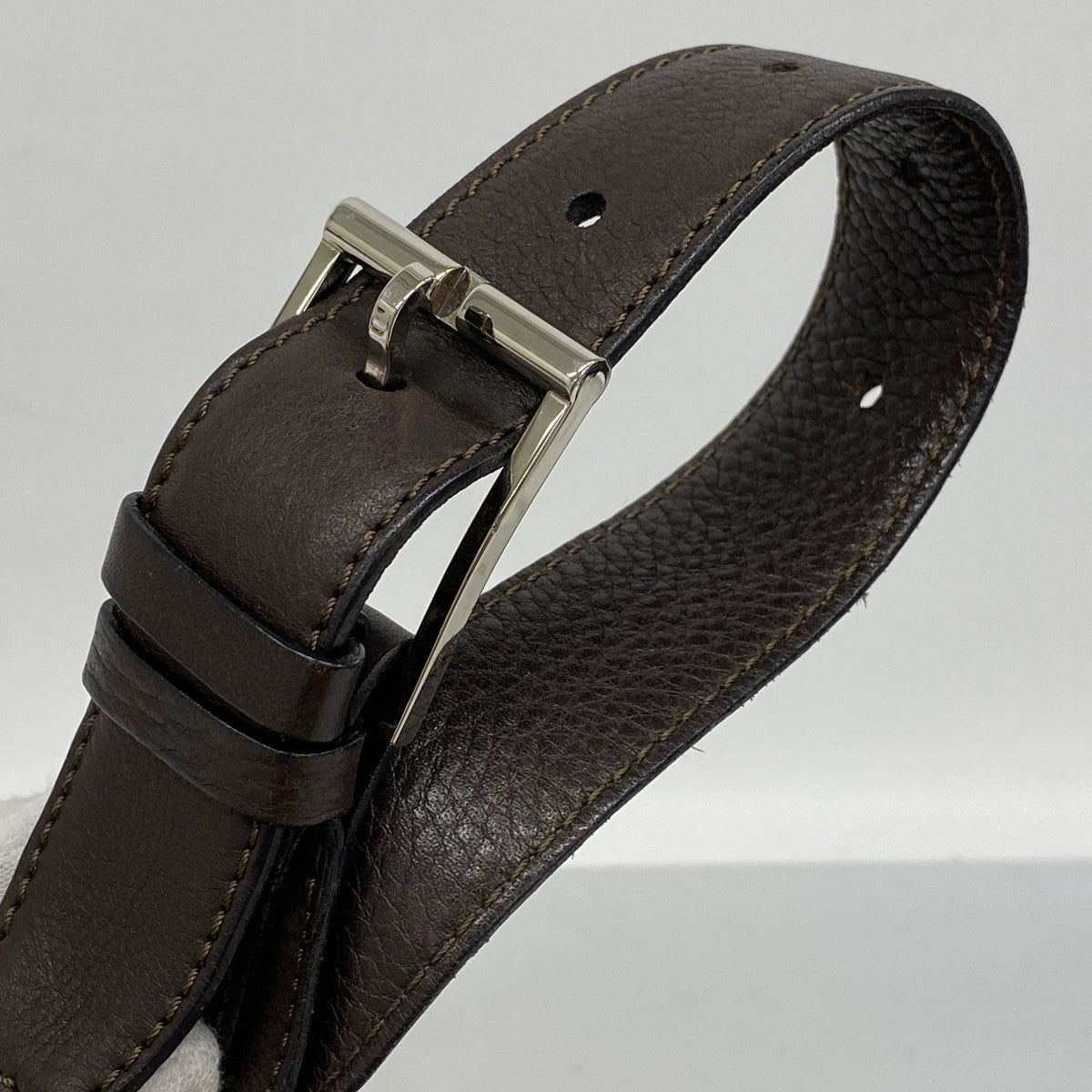 【6fa0702-k】セリーヌ ショルダーバッグ レザー ブラウン シルバー金具【中古】メンズ
