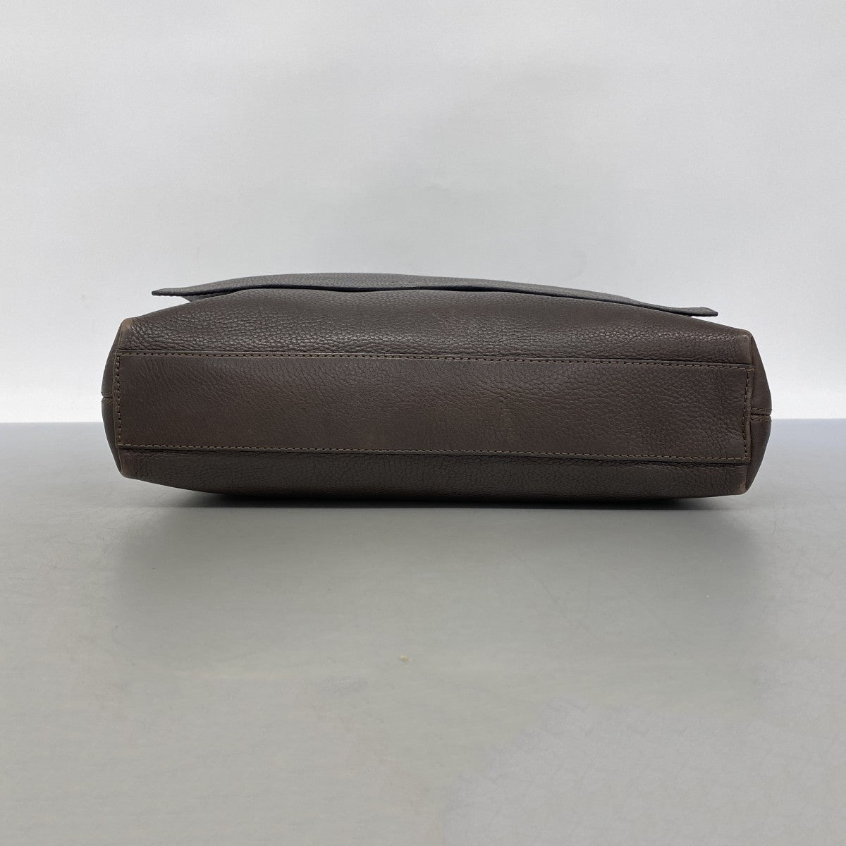 【6fa0702-k】セリーヌ ショルダーバッグ レザー ブラウン シルバー金具【中古】メンズ