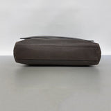 【6fa0702-k】セリーヌ ショルダーバッグ レザー ブラウン シルバー金具【中古】メンズ