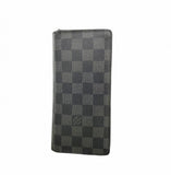 【6fa0704-k】ルイヴィトン 長財布 ダミエ・グラフィット ポルトフォイユブラザ N62665 ブラック グレー【中古】メンズ