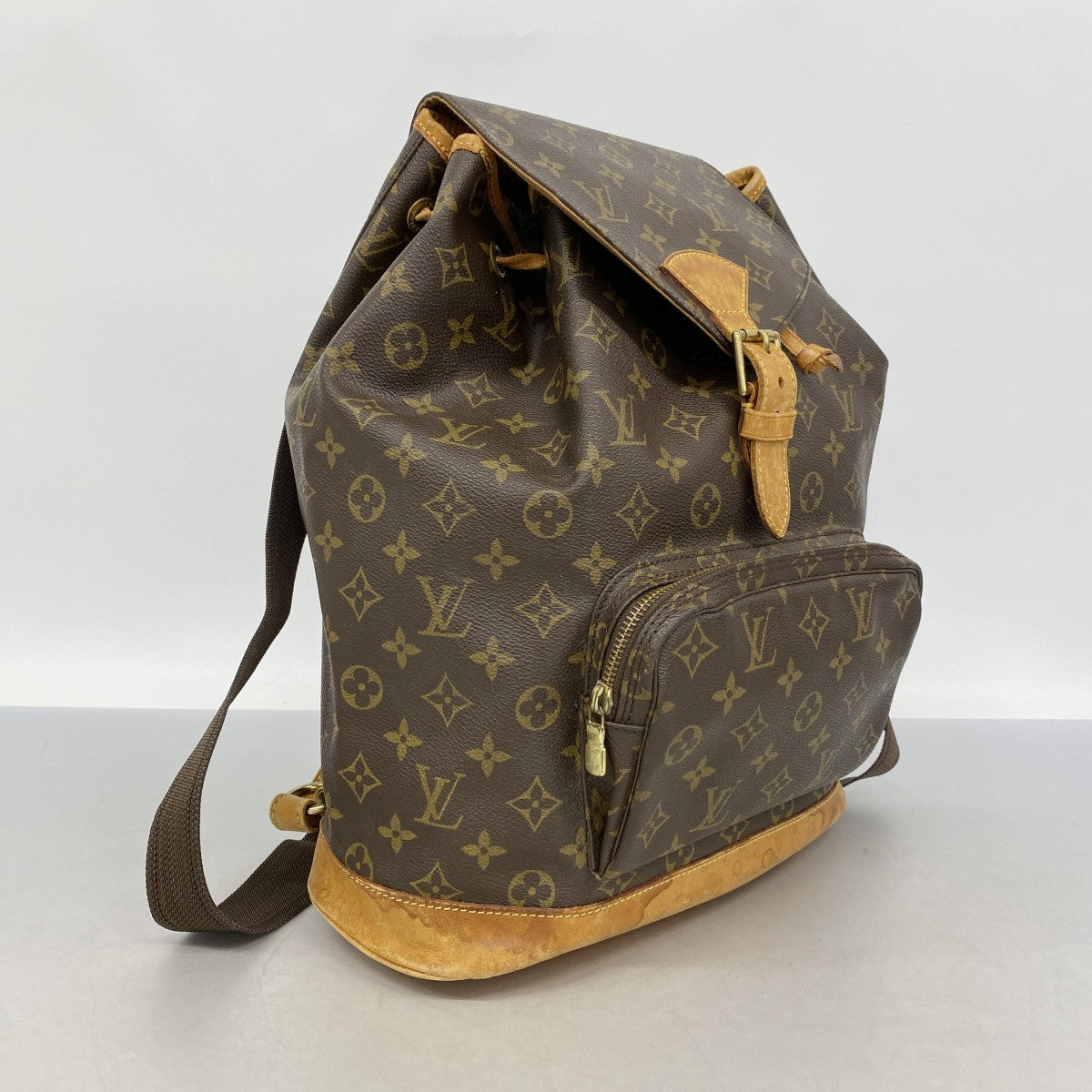 【6fa0719】ルイヴィトン リュック・デイパック モノグラム モンスリGM M51135 ブラウン【中古】メンズ レディース ユニセックス