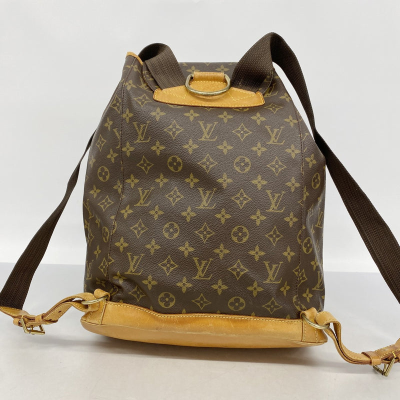 【6fa0719】ルイヴィトン リュック・デイパック モノグラム モンスリGM M51135 ブラウン【中古】メンズ レディース ユニセックス