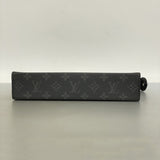 【6fa0725】ルイヴィトン クラッチバッグ モノグラム・エクリプス ポシェットヴォワヤージュMM M61692 ブラック【中古】メンズ