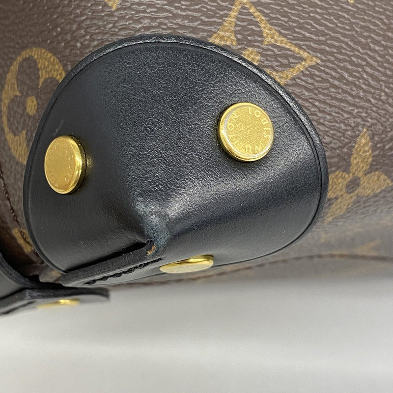【6fa0726】ルイヴィトン ハンドバッグ モノグラム プティットマルスープル M45571 ブラウン ブラック 2wayバッグ【中古】レディース