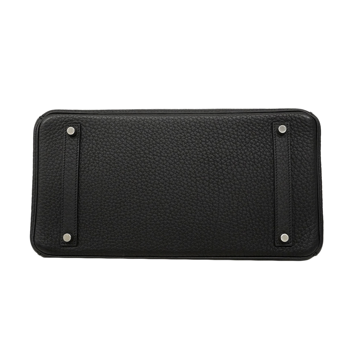 【6fa0729】エルメス ハンドバッグ バーキン35 フィヨルド ブラック シルバー金具 □M刻印【中古】レディース